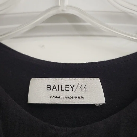 Bailey 44 NWOT XS Grumeti River Maxi Dress High Low Black White Graphic Ruched - Picture 6 of 15